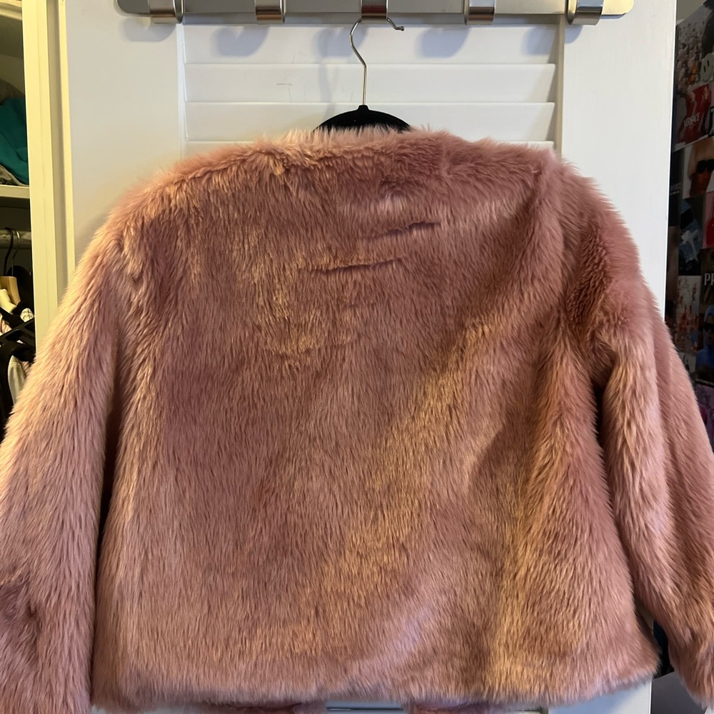 Francesca’s Pink Fur Jacket